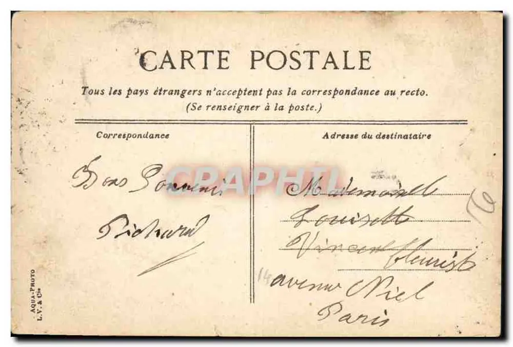 TROUVILLE - Die Promenadenmole bei stürmischem Wetter — Verlag L.Y. & Cie, n°14 - Rückseite