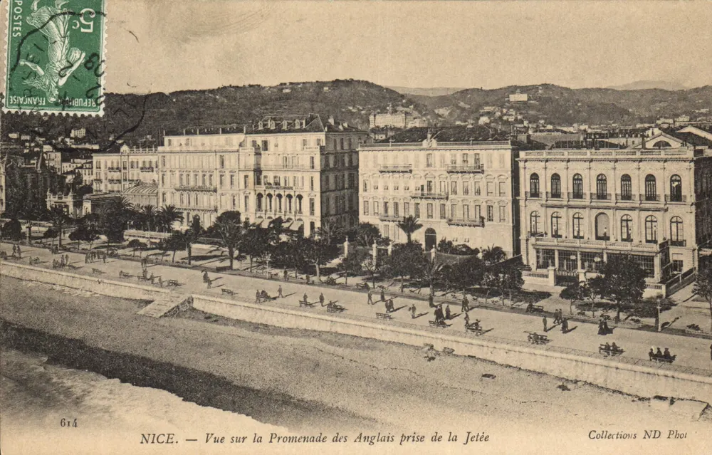NICE — Ansicht der Promenade des Anglais vom Jetée aus — Collections ND Phot - Vorderseite