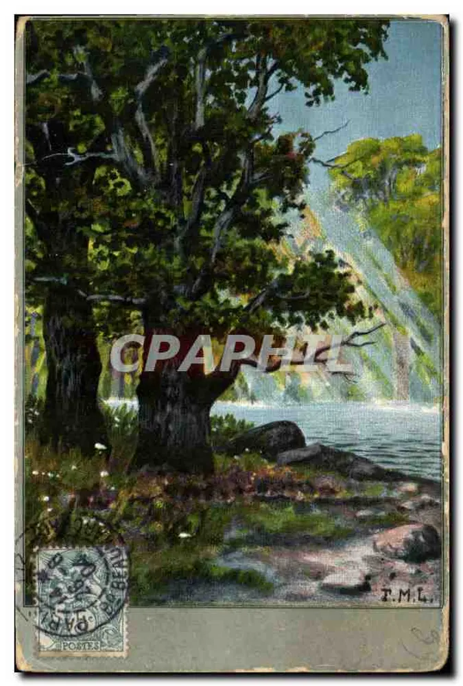 O bosque alemão — paisagem lacustre — T.M.L. editor - Frente