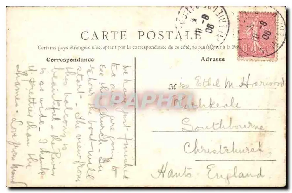 La Bouille (S.-Inf.) - Kościół — B. F., Paryż, nr 6 - Rewers