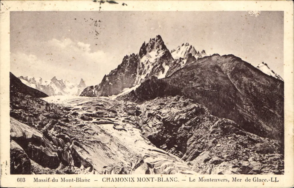 Massif du Mont-Blanc — CHAMONIX MONT-BLANC — Montenvers, Mer de Glace — n°603 - Vorderseite