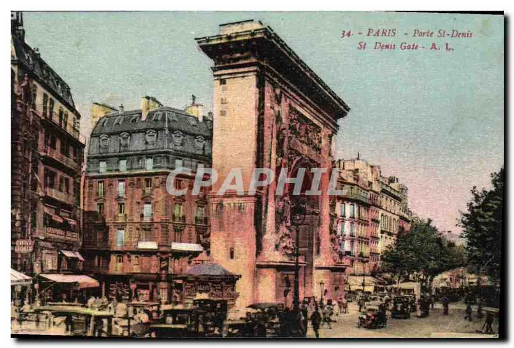 Paris - Porta Saint-Denis — A. L. editor, n° 34 - Frente