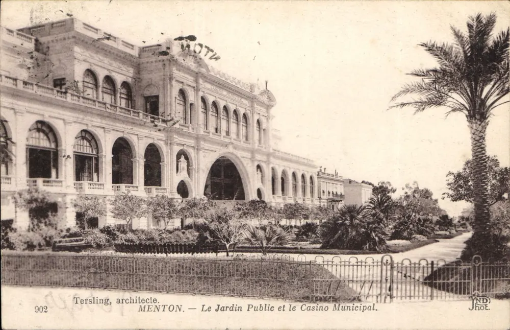 Menton — Öffentlicher Garten und Gemeindekasino — Tersling, Architekt - Vorderseite