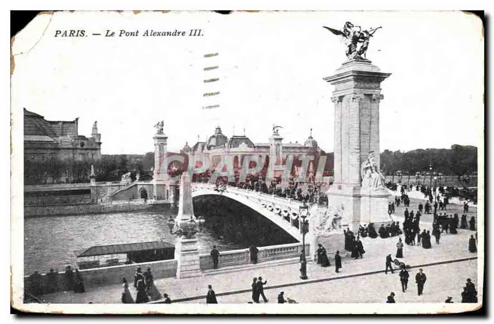Paris — O Pont Alexandre III — Graphphil - Frente