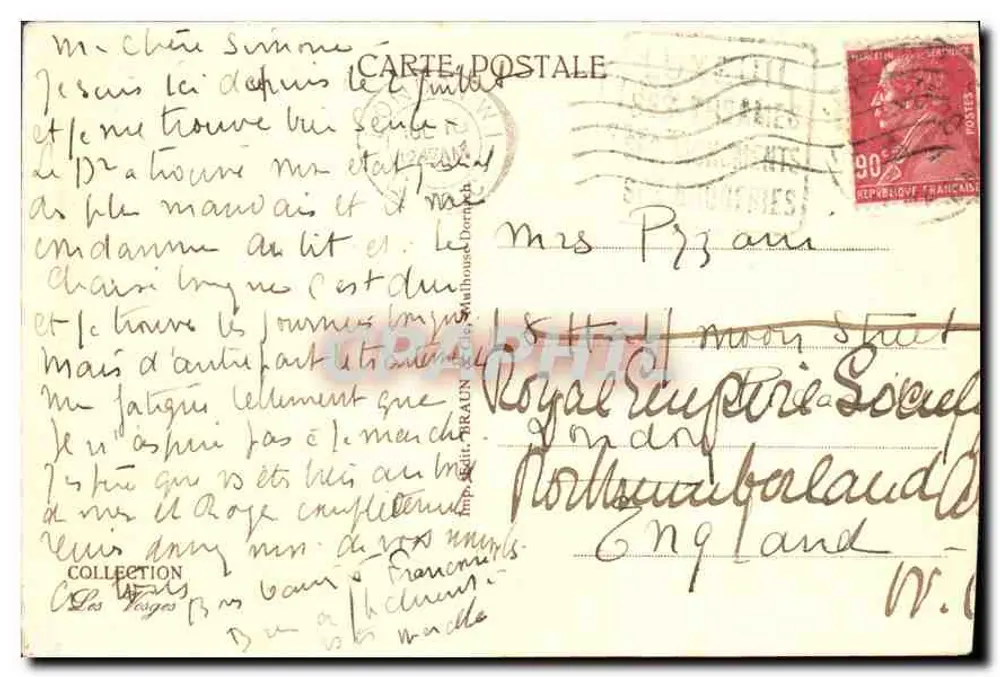LUXEUIL-LES-BAINS — O ESTABELECIMENTO TERMAIS — Imp. G. Braun & Cie - Verso