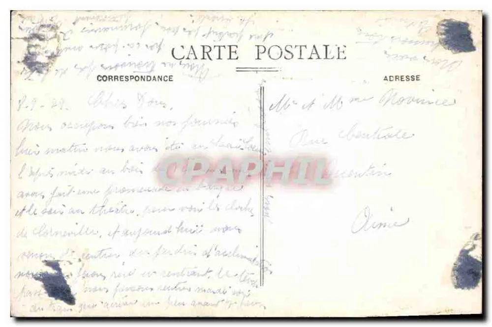 Paris - A Coluna Vendôme — editor F. F. Paris, n° 32 - Verso