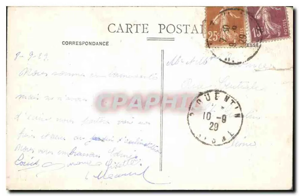 Paryż - Wieża St-Jacques — wydawca Republika Francuska, nr 13 - Rewers