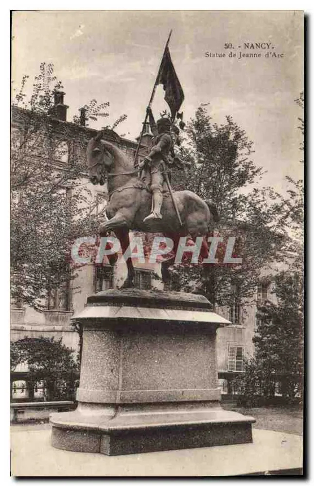 Estátua de Joana d'Arc — Nancy — Magasins Rétour editores - Frente