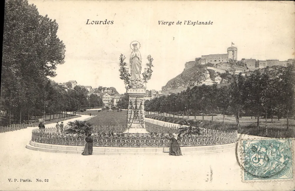 Lourdes — Virgem da Esplanada — V.P. Paris No. 22 - Frente