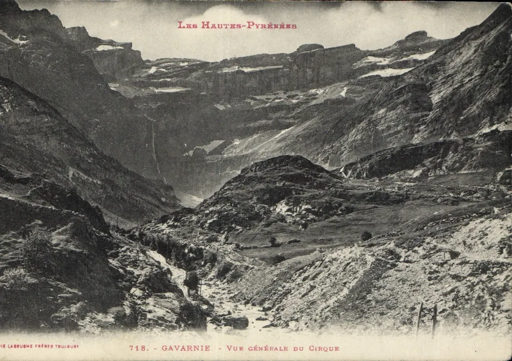 Gavarnie - Allgemeiner Blick auf den Cirque — Les Hautes-Pyrénées — Verlag: Labouche Frères, Toulouse, n° 718 - Vorderseite