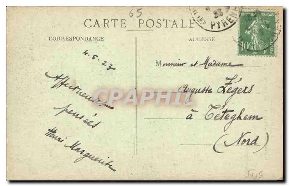 Les Pyrénées — Route de Gavarnie — Le Pont Napoléon — Éditeur : Gavarnie, n°8 - Verso