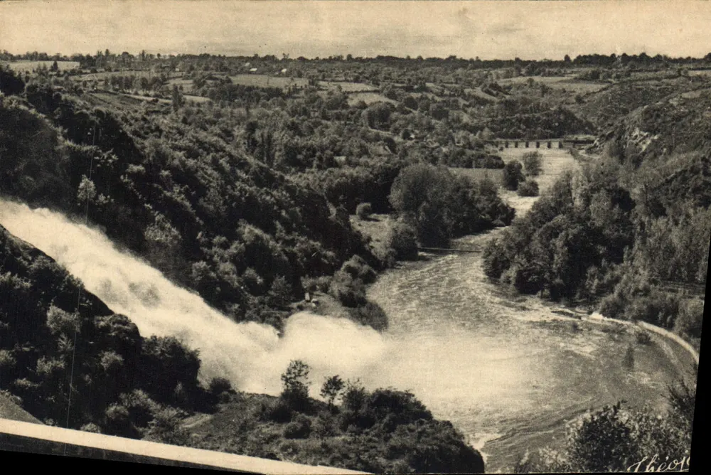 Die Creuse-Tal — Ansicht vom Gipfel des Staudamms während der Hochwasser — Les Éditions Modernes - Vorderseite