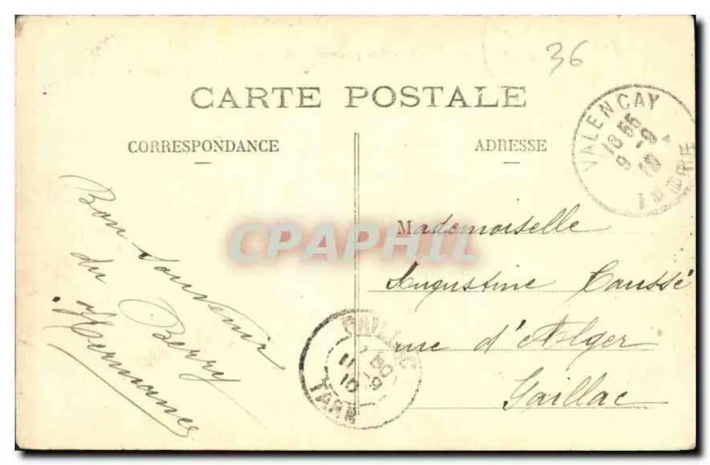 Valençay — Vista tirada do Parc aux Daims — Coll. F. Kassamot, fot., Valençay - Verso