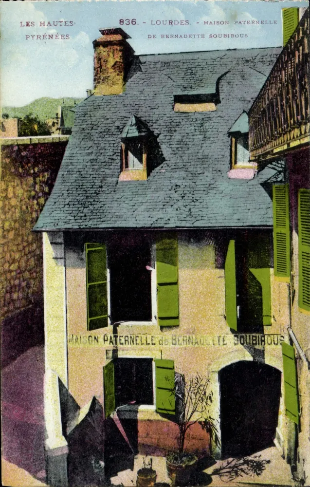 Lourdes - Vaterhaus von Bernadette Soubirous — Photocromie Labouchère & Fittes, Toulouse, Nr. 836 - Vorderseite