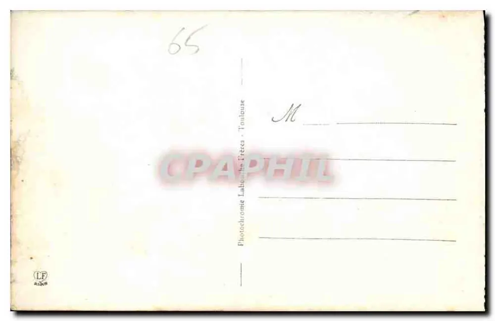 Lourdes - Vaterhaus von Bernadette Soubirous — Photocromie Labouchère & Fittes, Toulouse, Nr. 836 - Rückseite