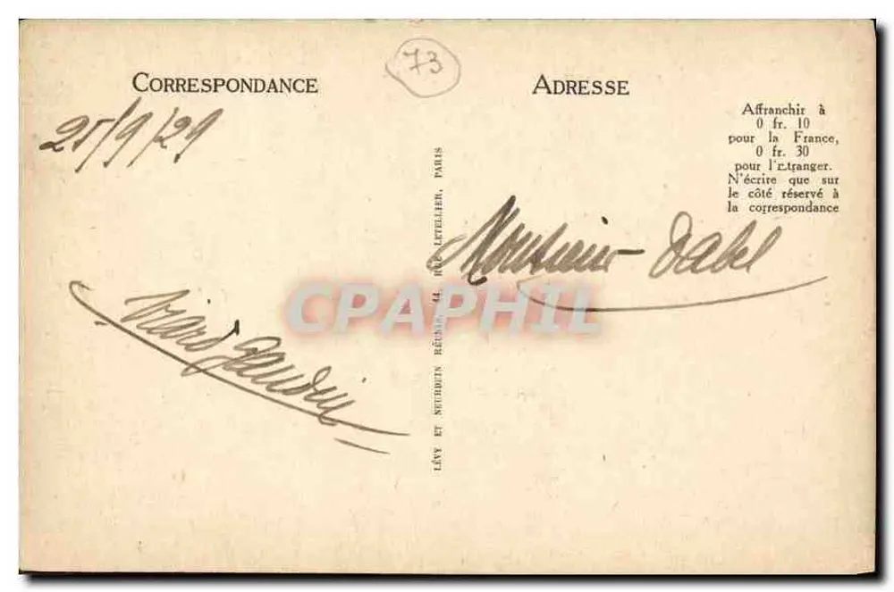 Aix-les-Bains — Hautecombe — Lago do Bourget — LL - Verso