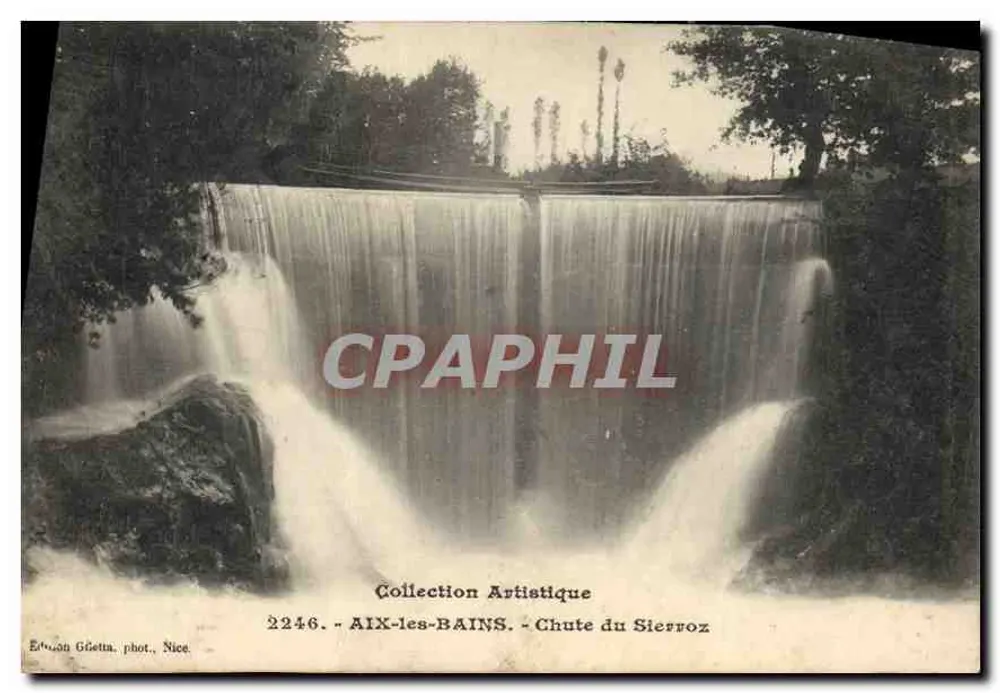 AIX-les-BAINS - Wasserfall Sierroz — Künstlerische Sammlung, Nr. 2246, Édouard Gletta, Nice - Vorderseite