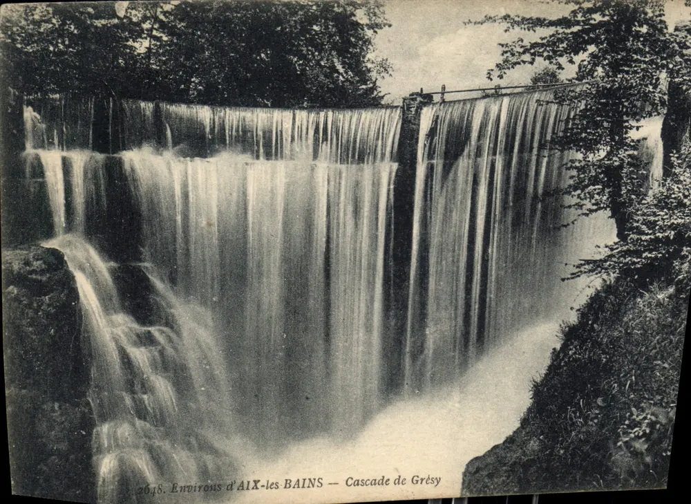 Environs d'AIX-les-BAINS — Cascade de Grésy - Frente
