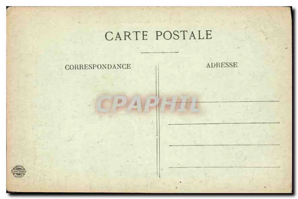 Aix-les-Bains und der Mont Revard, vom Col du Chat (638 m) gesehen — Verlag Légitainy, Nr. 1654 - Rückseite