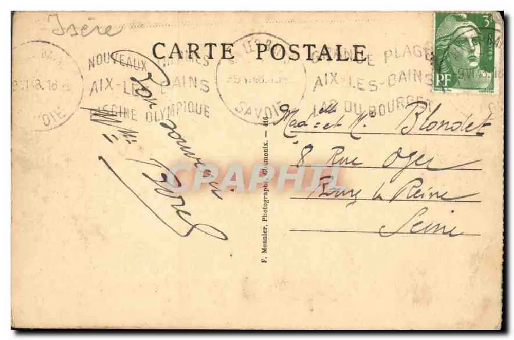Lago do Bourget — Abadia de Hautecombe — Foto Monnier - Verso