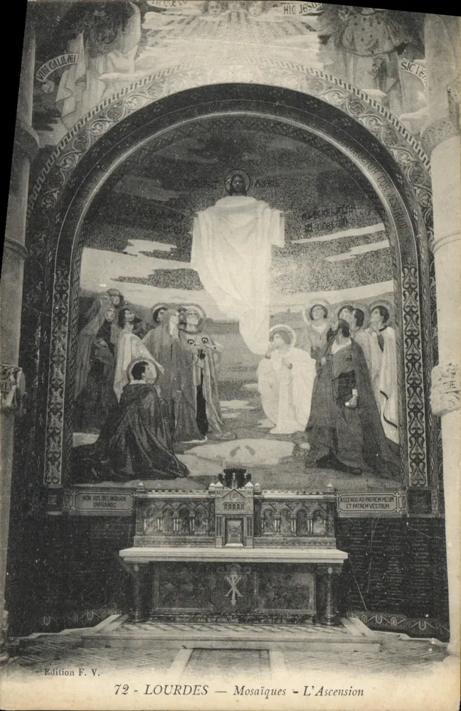 Lourdes — Mosaicos — A Ascensão — Edição F. V. - Frente