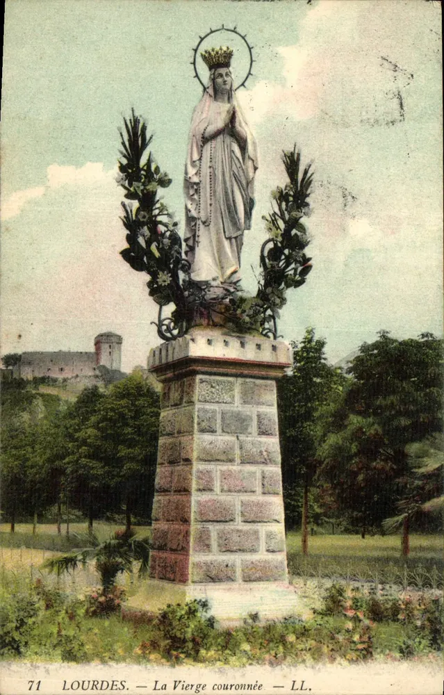 Lourdes — A Virgem Coroada — LL. n°71 - Frente