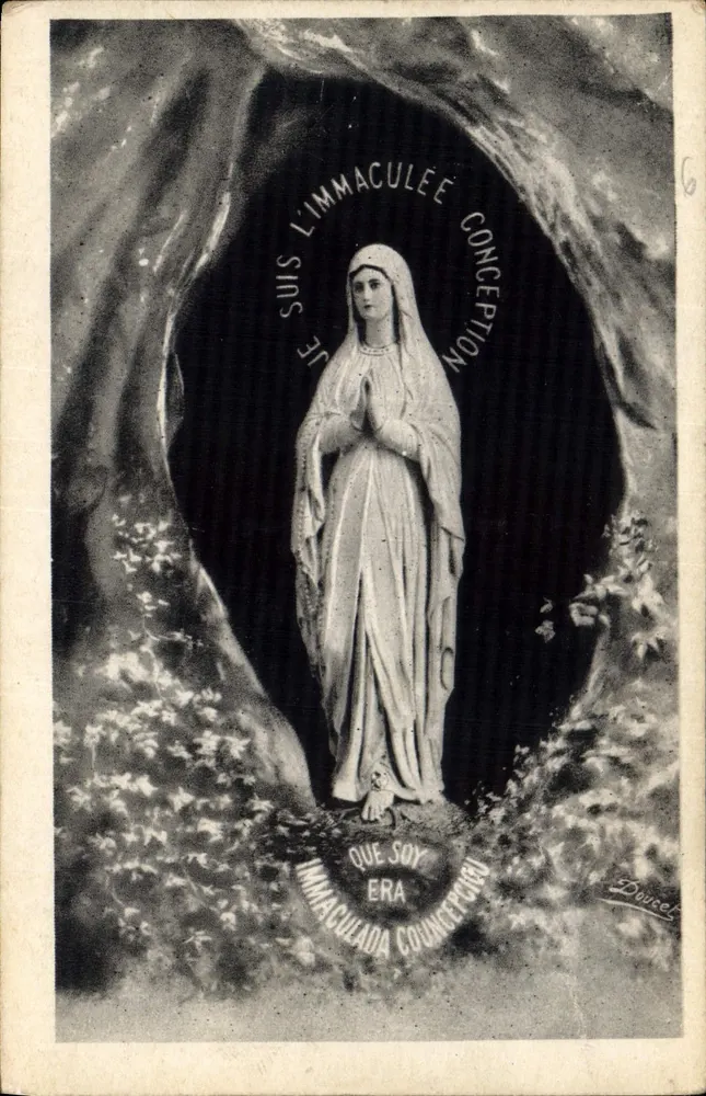 La Vergine della Grotta — Lourdes — Edit. P. Doucet - Recto
