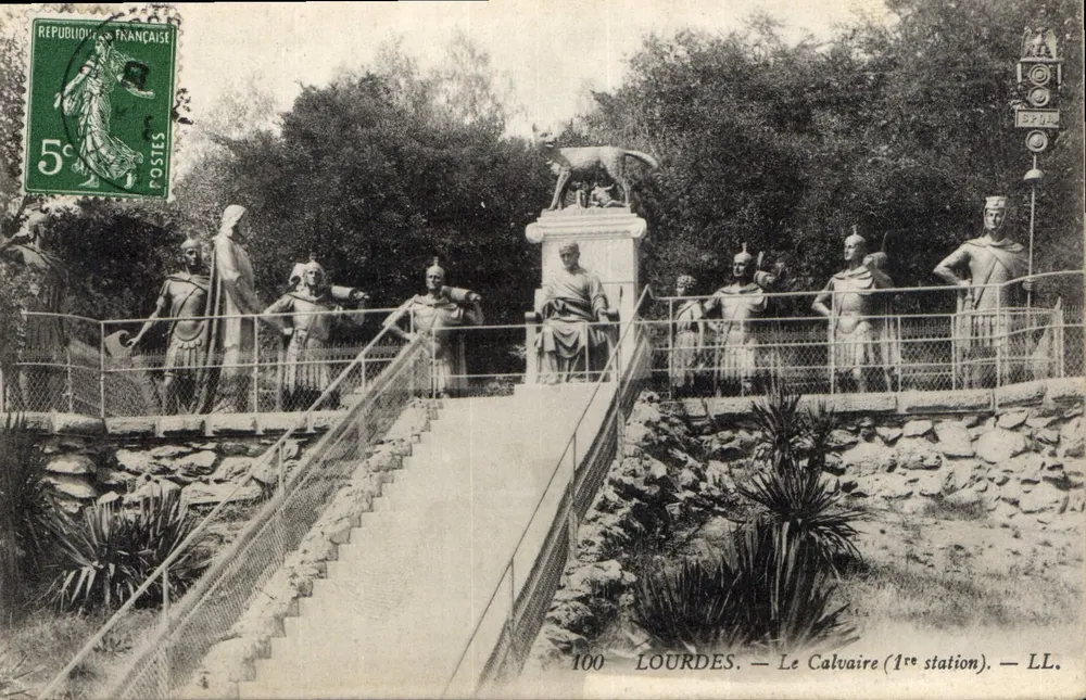 Lourdes — O Calvário (1ª estação) — LL. - Frente
