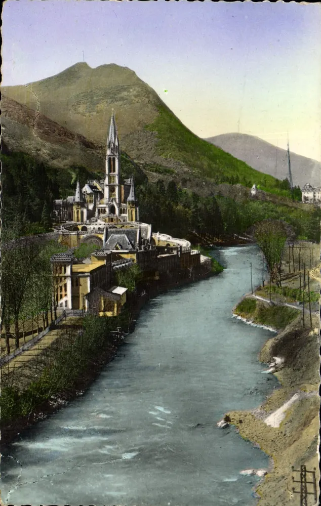 Lourdes — A Basílica e o Gave — Edição P. DOUCET, Ché-Bromure - Frente