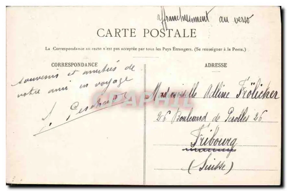 Lourdes - A Esplanada e a Basílica — editor desconhecido, n° 5 - Verso