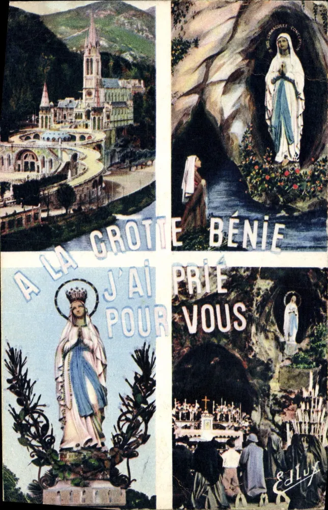 Lourdes — Die Gesegnete Höhle — Édition P. Doucet - Vorderseite