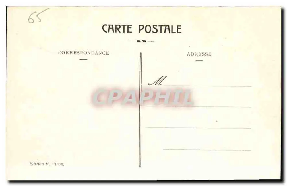 Lourdes - Fünfte Station des Kreuzwegs — Edition F. Viron - Rückseite