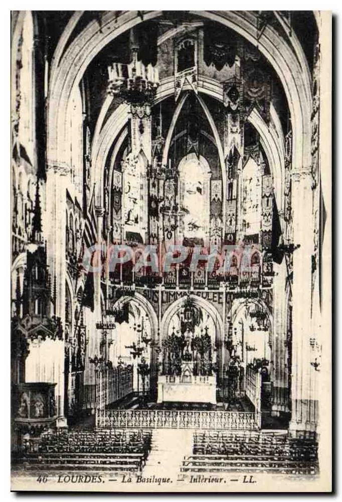 Lourdes — A Basílica — Interior — LL. — N° 46 - Frente