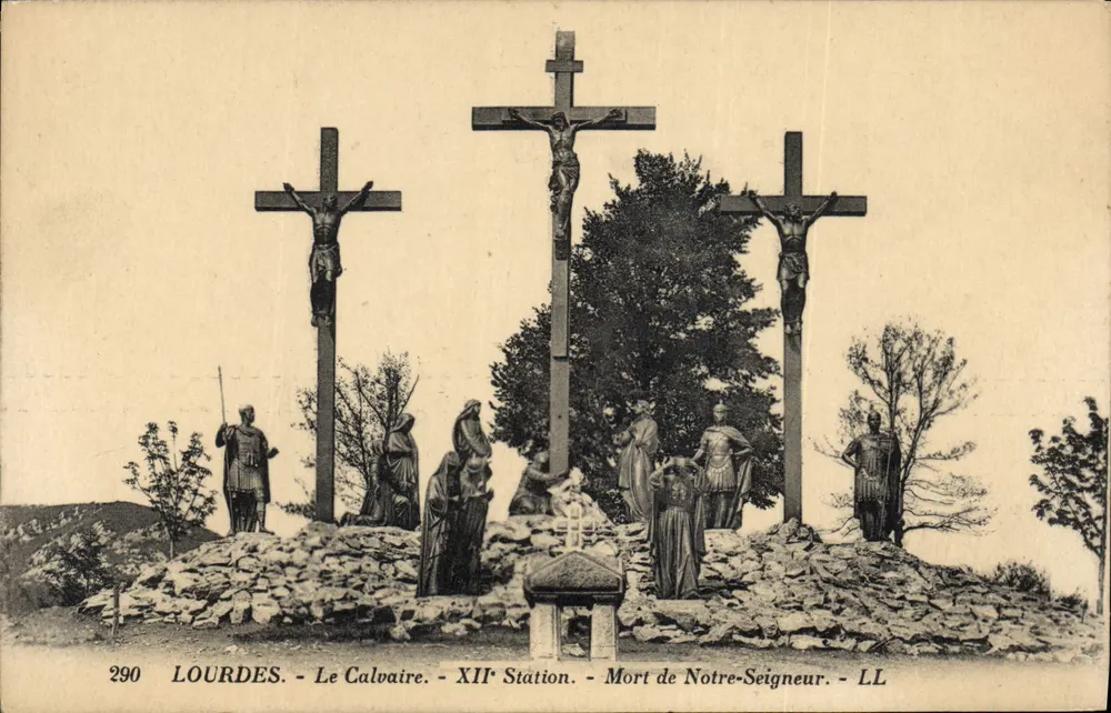 Lourdes - Der Calvary - XII. Station - Tod unseres Herrn - LL - Vorderseite