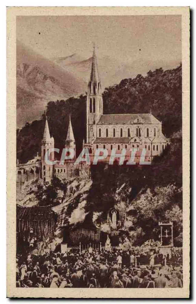 Lourdes — A Basílica e a Gruta — As Cartas A. ALBI n°65 - Frente