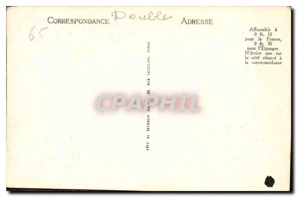 Cascata do Pont d'Espagne — Env. de Cauterets — L.L. n°118 - Verso