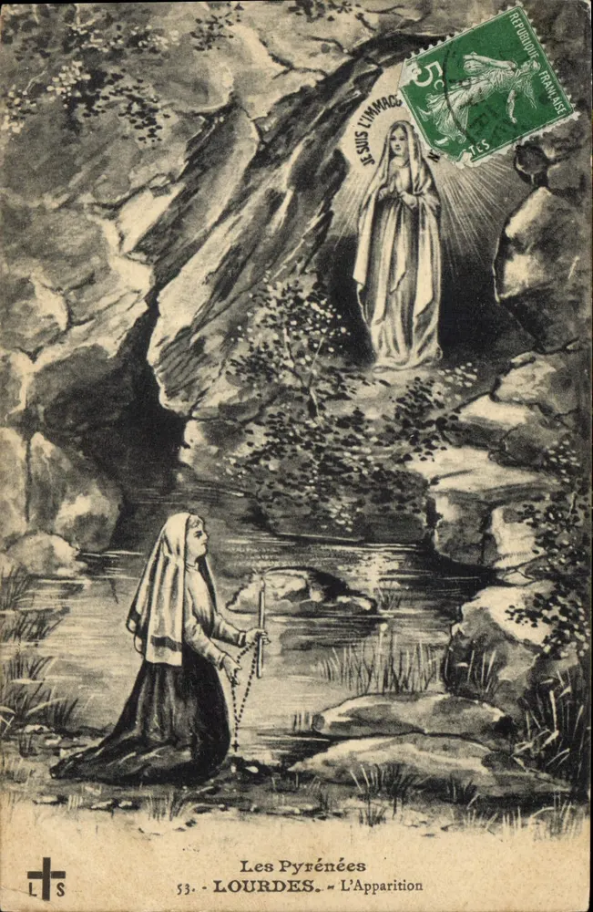 Lourdes - A Aparição — Os Pirineus, n°53 - Frente