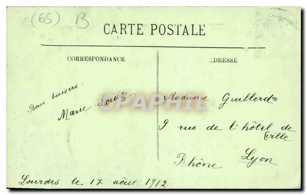 Lourdes — A Esplanada e a Basílica — LL - Verso