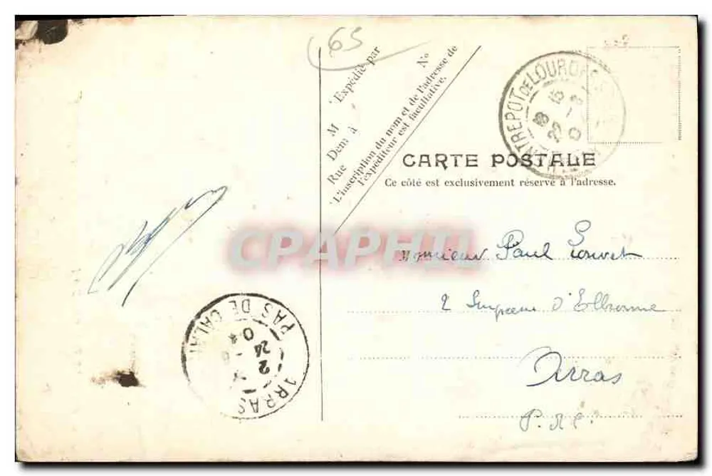 Lourdes — A Gruta e a Basílica — V. P. Paris No. 27 - Verso