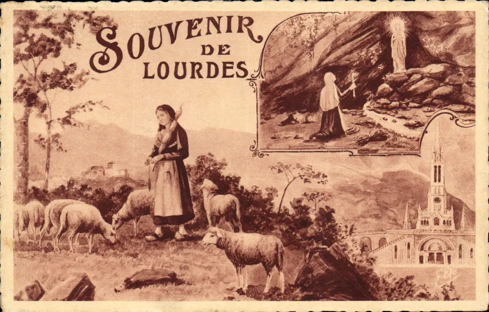 Lembrança de Lourdes — Edições SAILLAC BRETANDEUTER, n°1117 - Frente
