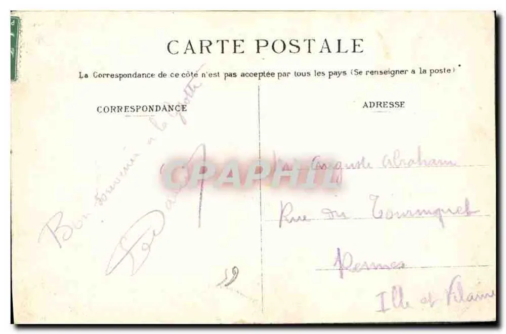 Lourdes - Aparição da Virgem para Bernadette - Edição P. V. - Verso