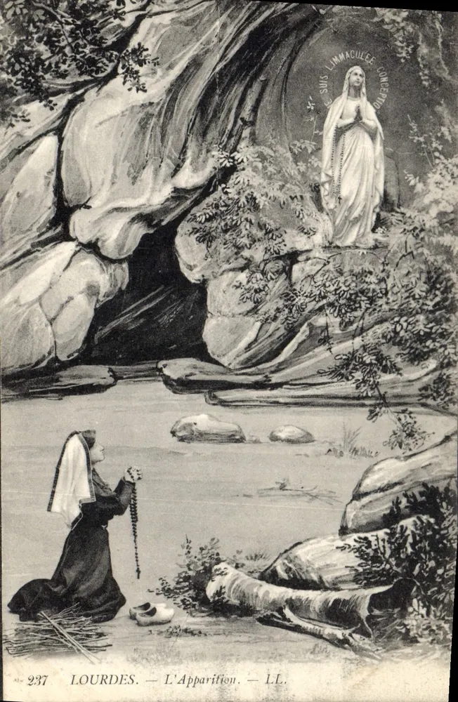LOURDES — A Aparição — LL. n° 237 - Frente