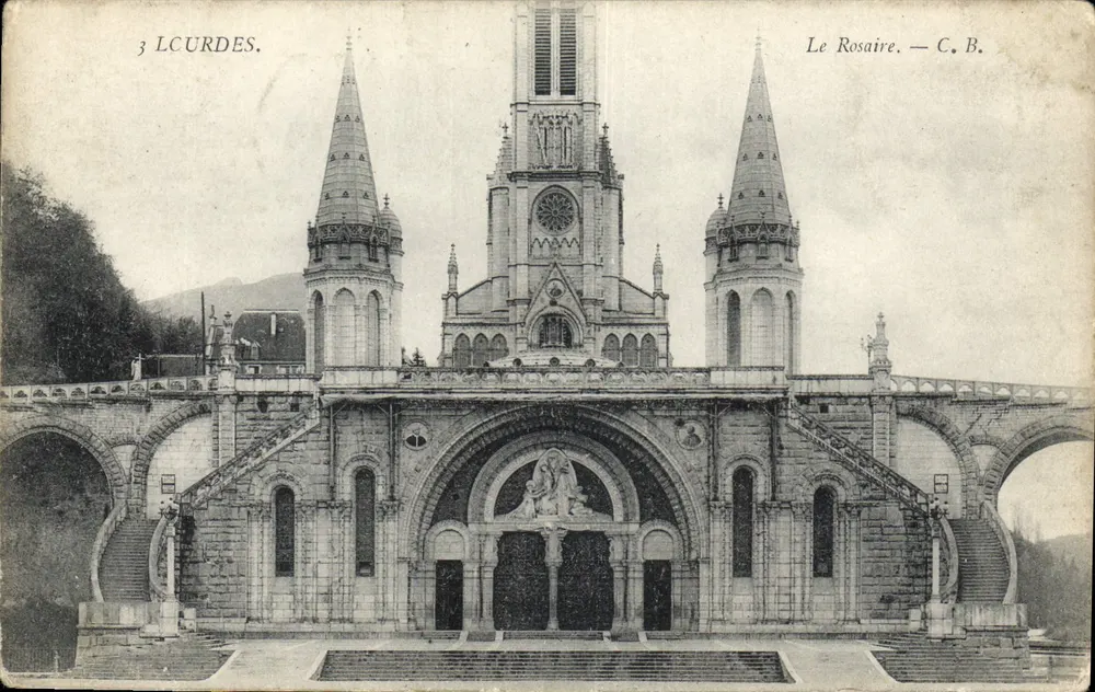 Lourdes. O Rosário — C. B. - Frente
