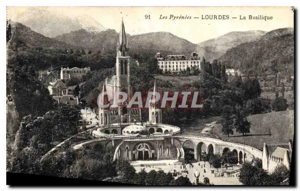 Lourdes — A Basílica — Éd. des Gourdon - Frente