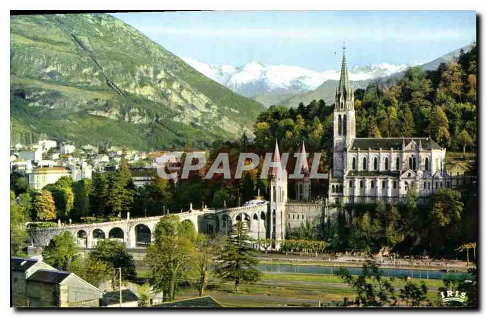 Lourdes — Basilica e Pic du Jer — Edizione IRIS - Recto