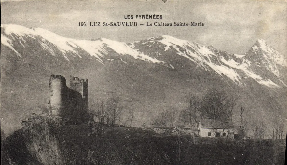 Luz-Sauveur — Le Château Sainte-Marie — Les Pyrénées — 166 - Recto