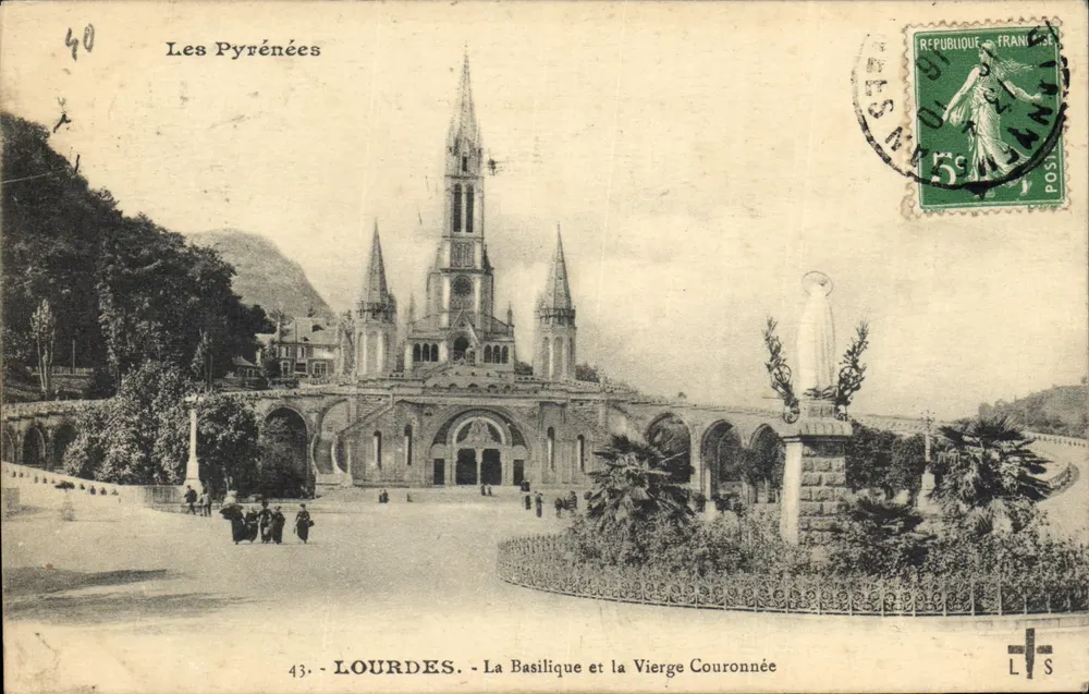 Lourdes - Die Basilika und die Krönung der Jungfrau — Verlag Lourdes, Nr. 43 - Vorderseite