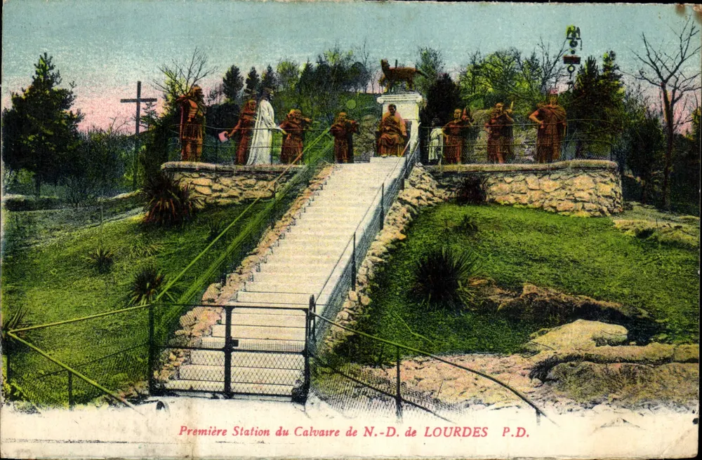 Première Station du Calvaire de N.-D. de Lourdes — P.D. - Recto