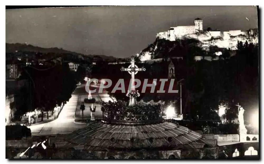 Lourdes — Die Esplanade und das Schloss-Fort — Editionen JOVÉ, Pay (B.P.) - Vorderseite