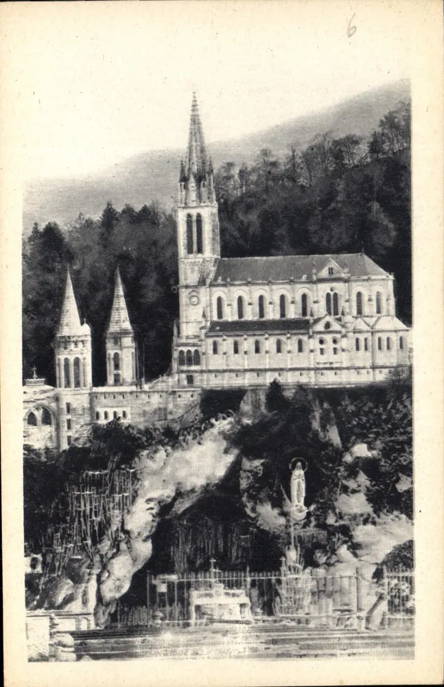 Lourdes — A Gruta e a Basílica — Edit. do Palácio do Rosário, Lourdes - Frente